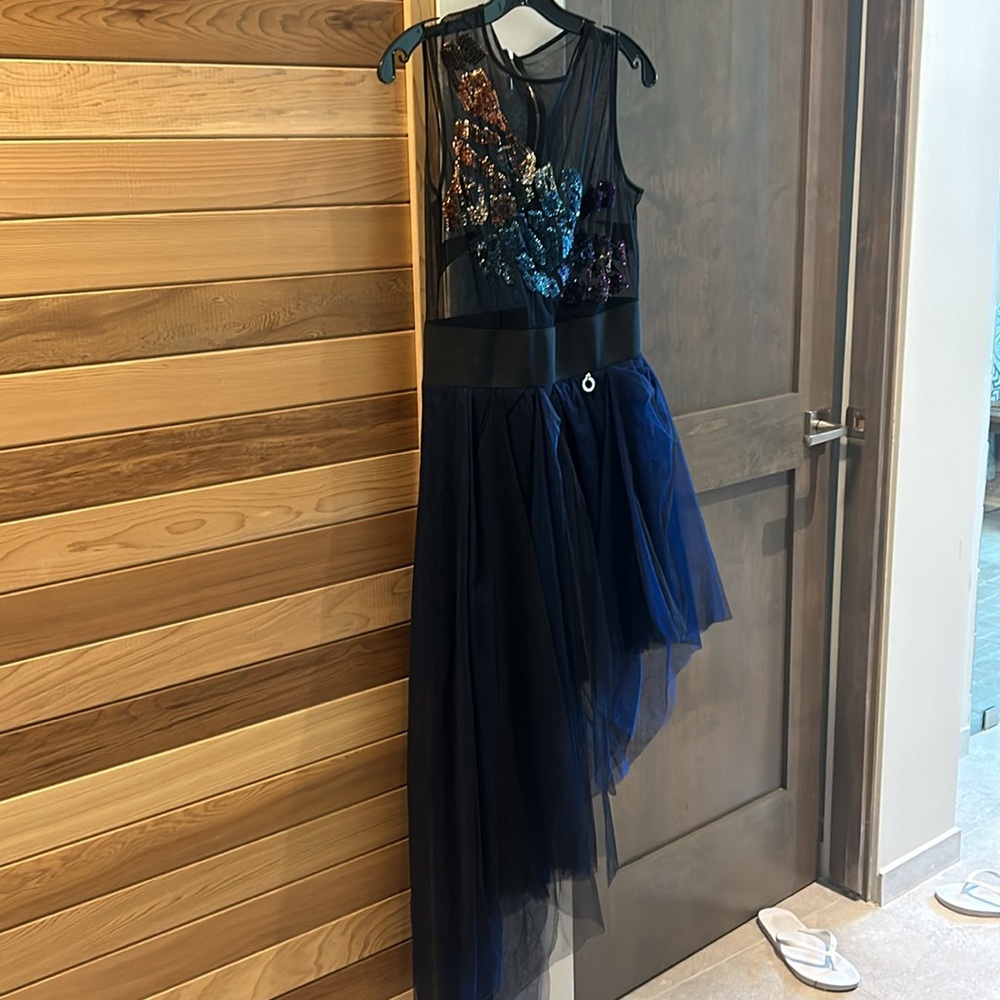 Custom Made In Italy Sequin Embellished Unique Dr… - image 3